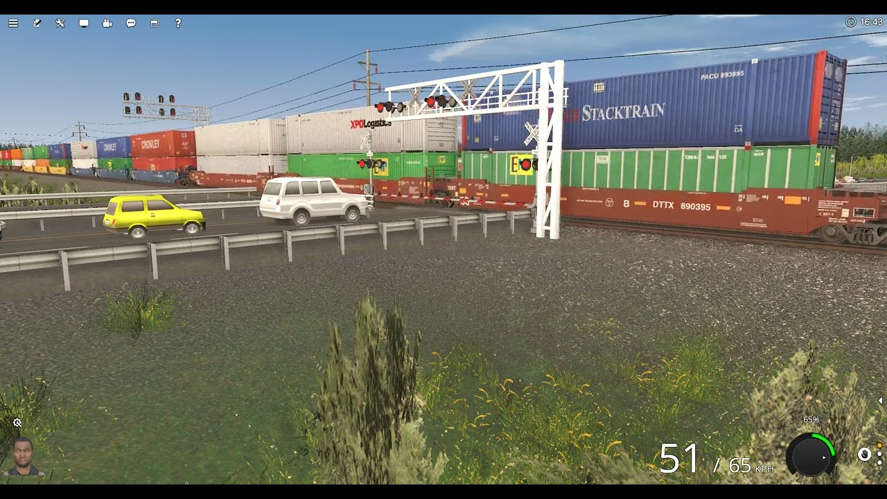 TRS22 intermodal UP train