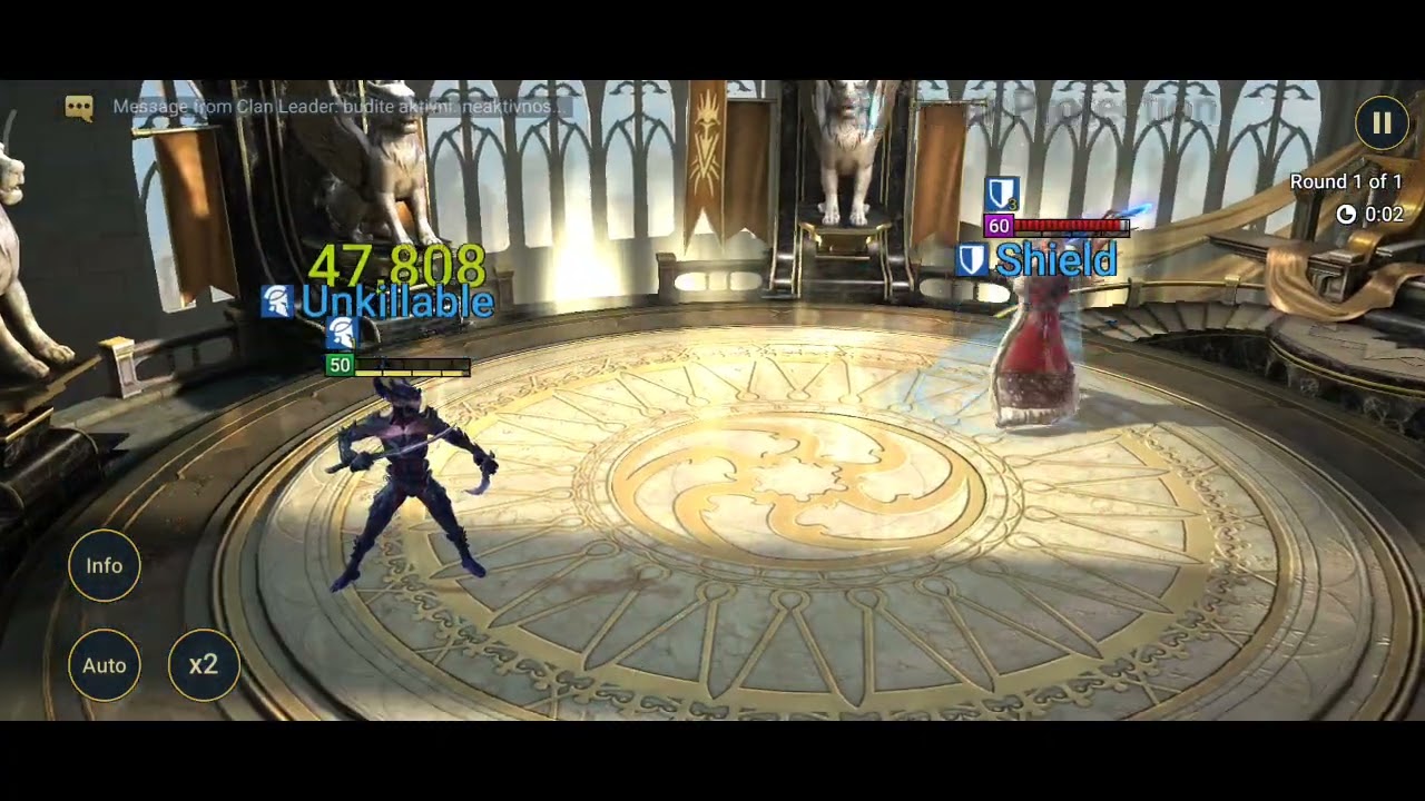 Hellfreak (17 power) vs Sir Nicholas (48 power) MANUAL fight