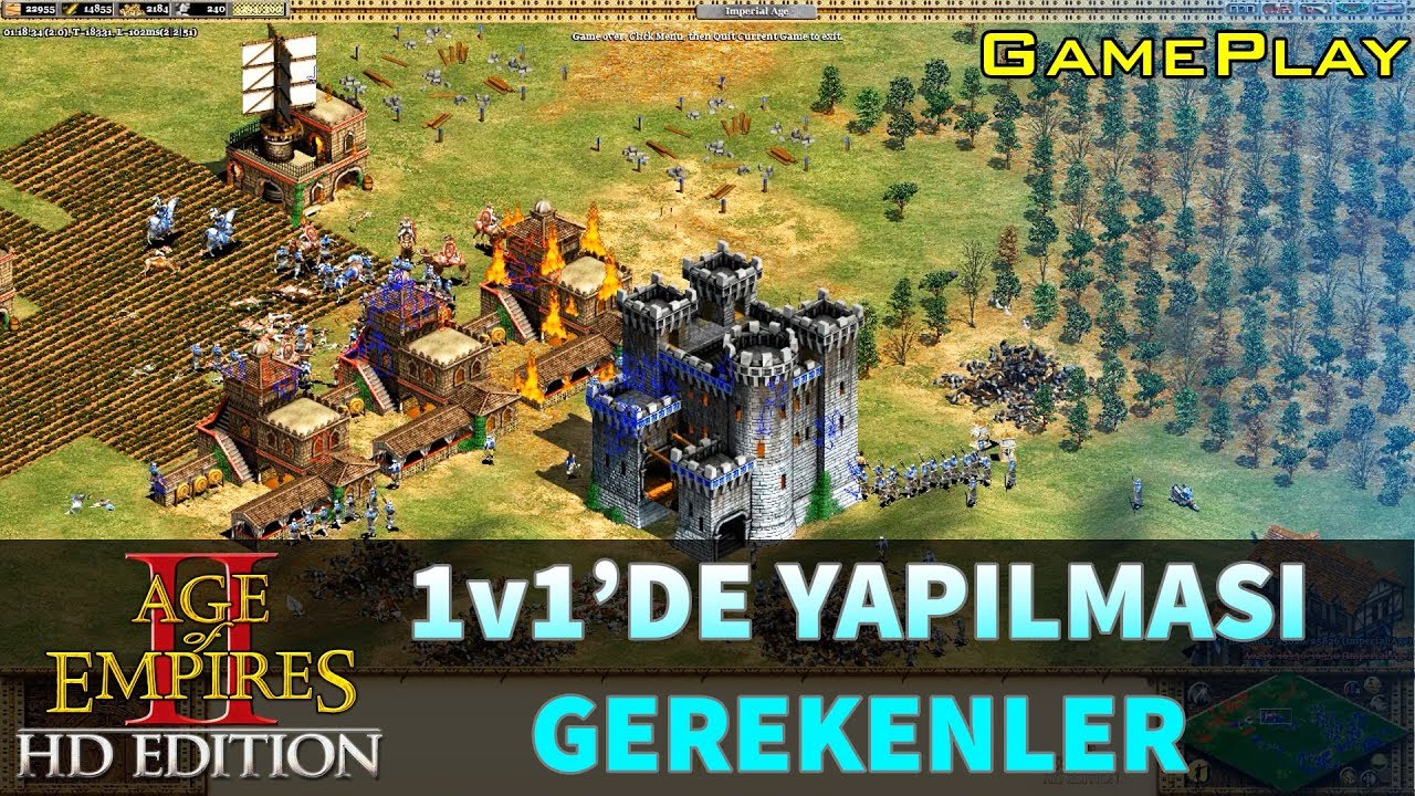 AoE2 - 1v1 #Teutons (GAMEPLAY) | Türkçe