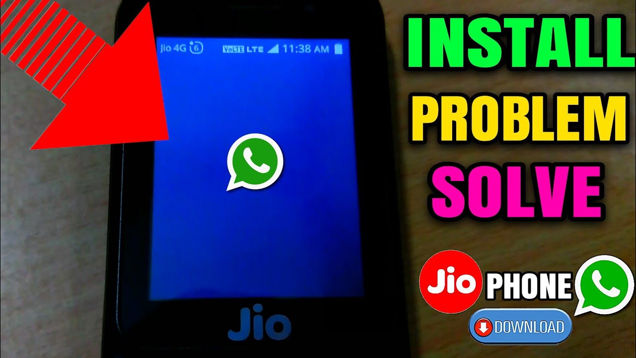 jio phone WhatsApp install error problem solve | Jio phone whatsapp installation problem resolved!