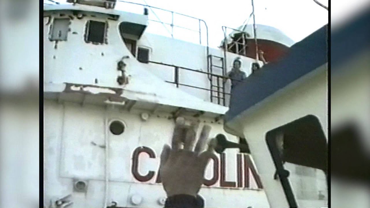 1985 visit Radio Caroline and Laser 558