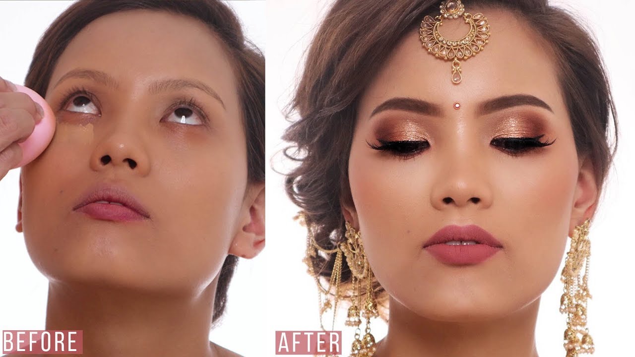 GLOWING & NATURAL GLAM BRIDAL MAKEUP by Gurung Diipa