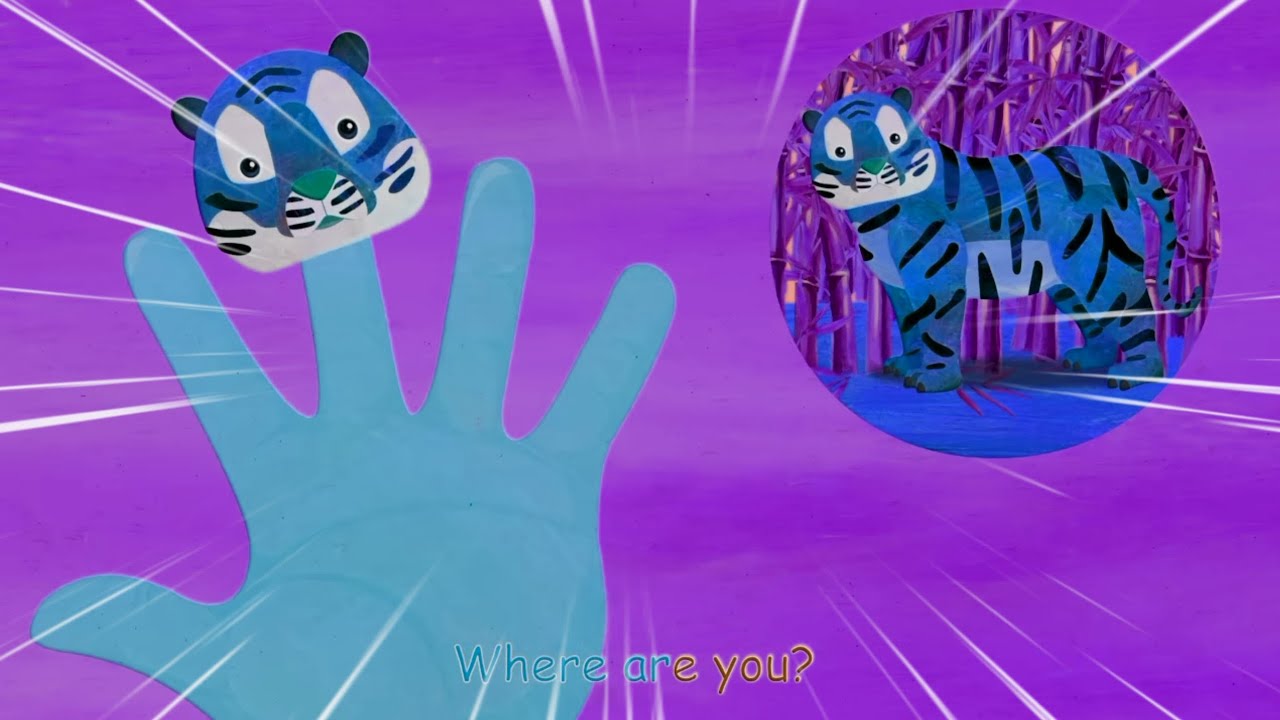 Tiger Finger Tiger Finger Where Are You | Sponsored By Gamavision Csupo Effect | Nursery Rhymes 