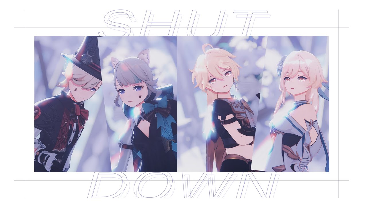 【Genshin Impact MMD / 原神MMD】Shut Down | Lyney/Lynette/Lumine/Aether