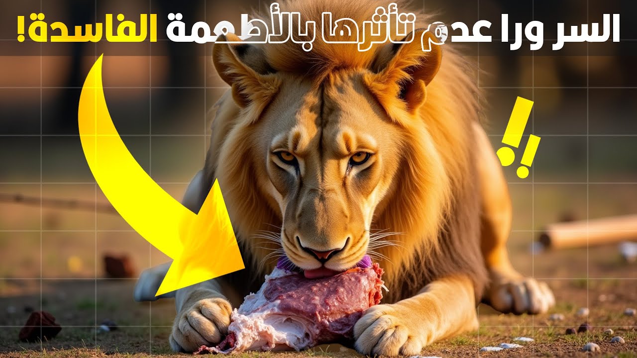 إزاي الحيوانات المفترسة بتاكل طعام ملوث وجثث حيوانات ومش بتمرض؟