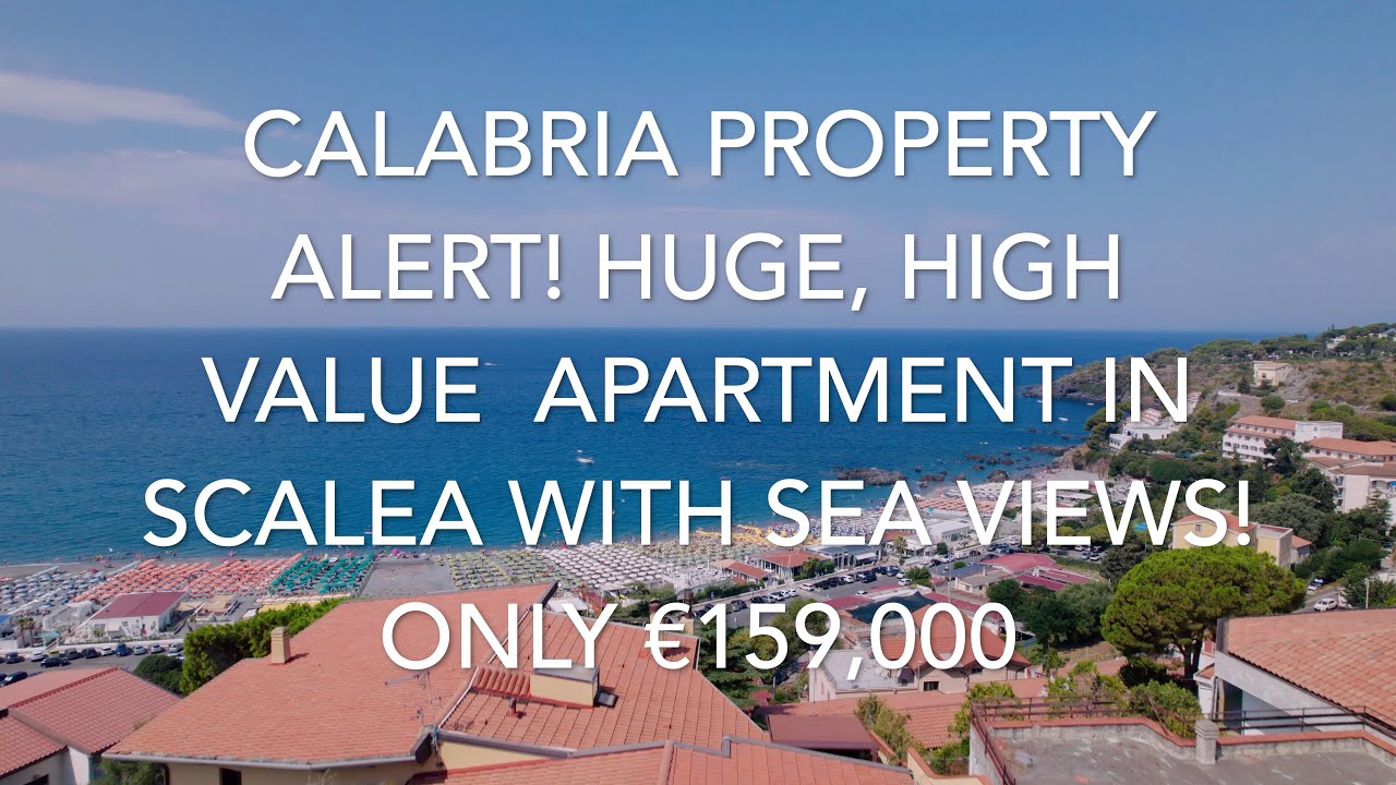 Calabria Property Alert! Crazy Value Apartment in Scalea; Crazy Views! Only €159,000