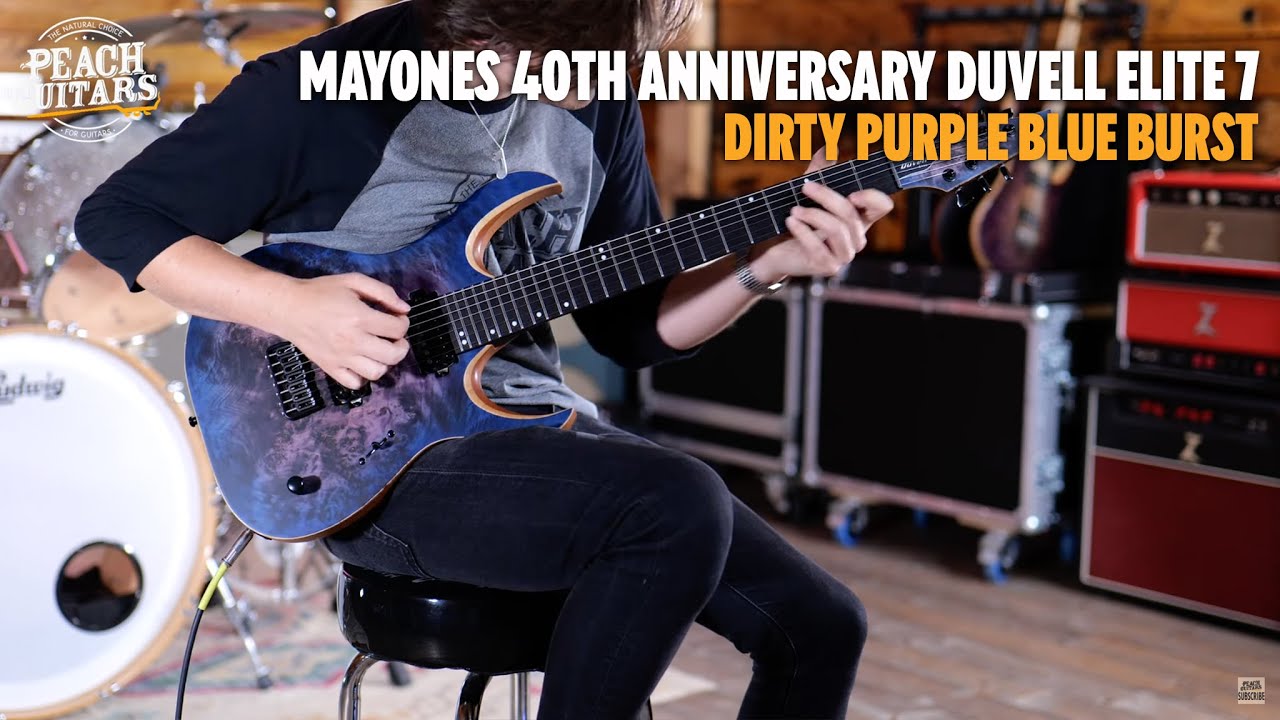 No Talking...Just Tones | Mayones 40th Anniversary Duvell Elite 7 Trans Dirty Purple Blue Burst