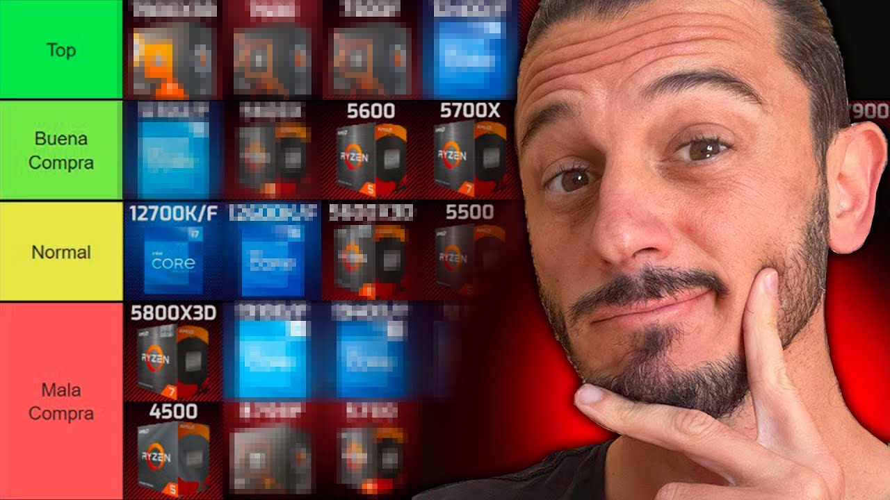 Tier List Mejores CPU GAMING Calidad - Precio | TOP Procesadores