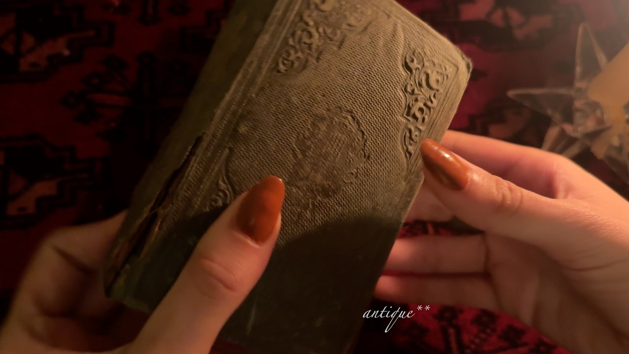asmr ★ flipping through antique books