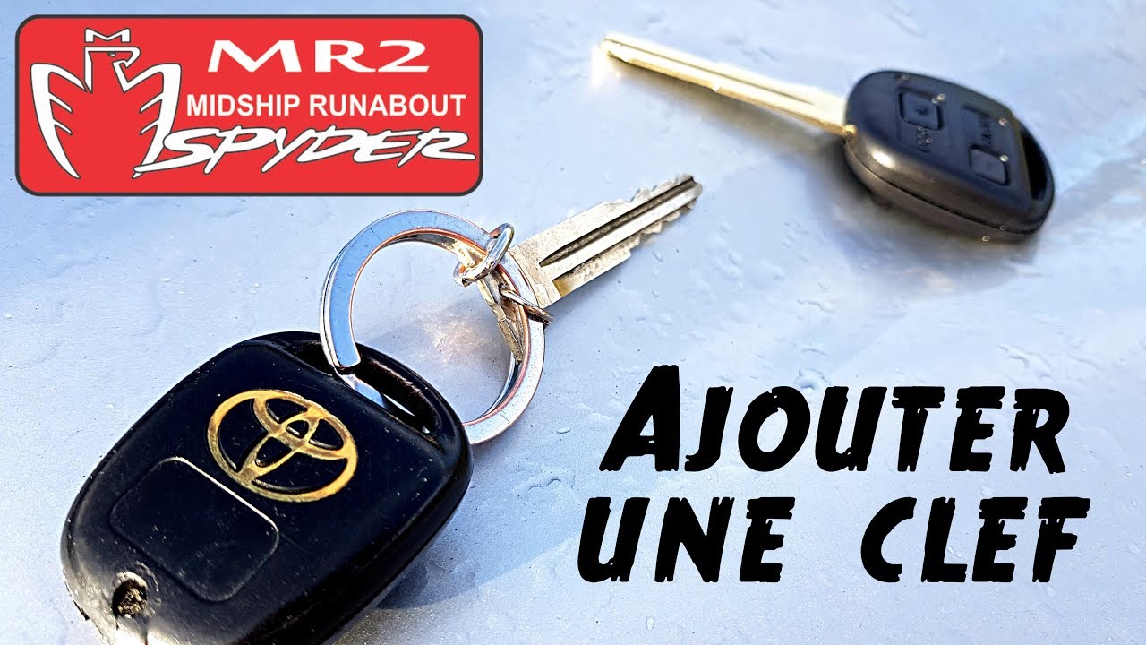 🔑 Je programme une nouvelle clef sur ma Toyota MR2 Spyder