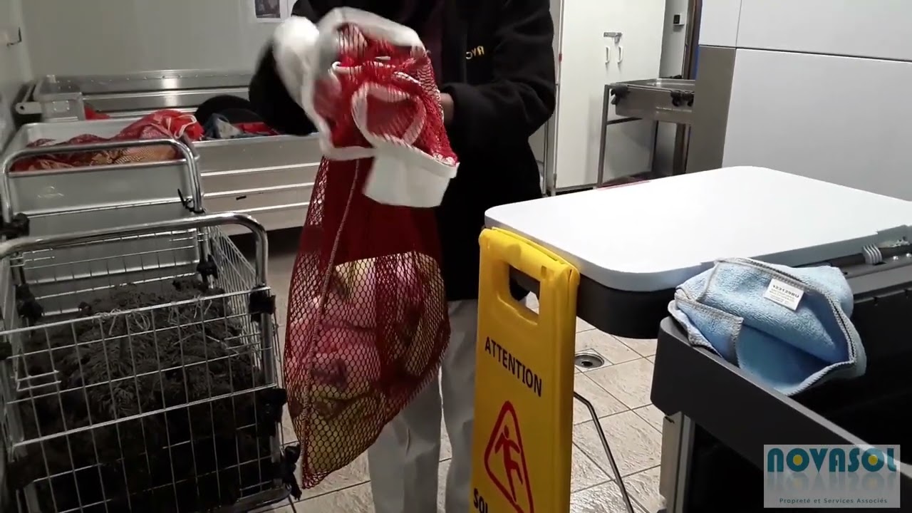 NOVASOL - Nettoyer un chariot en fin de service