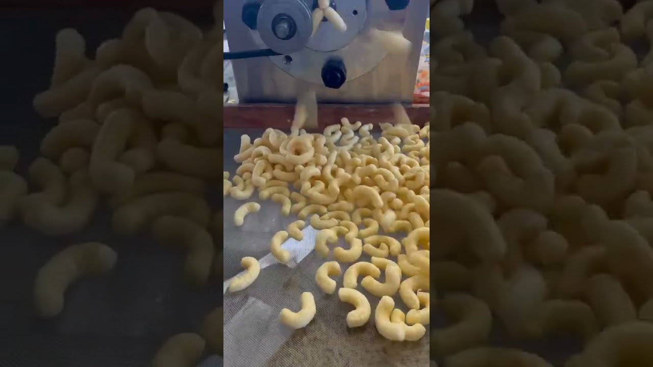 Corn  curls puffs snacks food extrusion food machinery #extruder #foodmachine #snackmachine