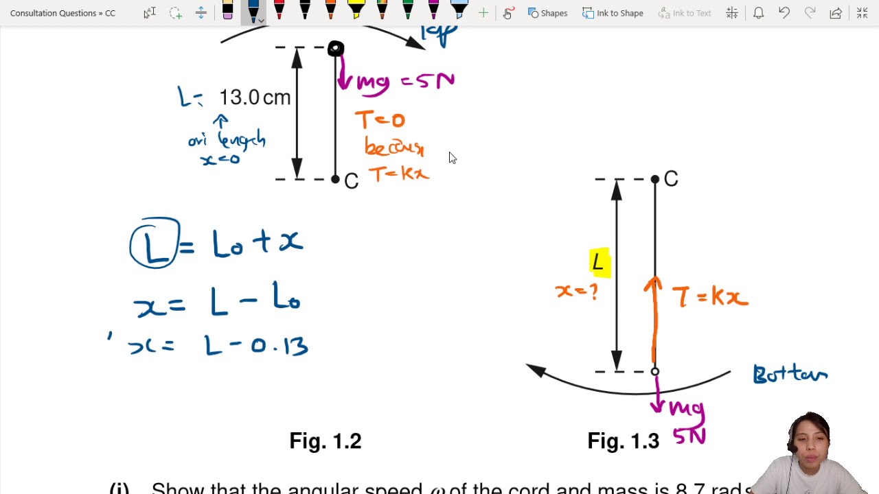 ON07 P4 Q1 Elastic String Rotation | A2 Circular Motion | CAIE A Level 9702 Physics