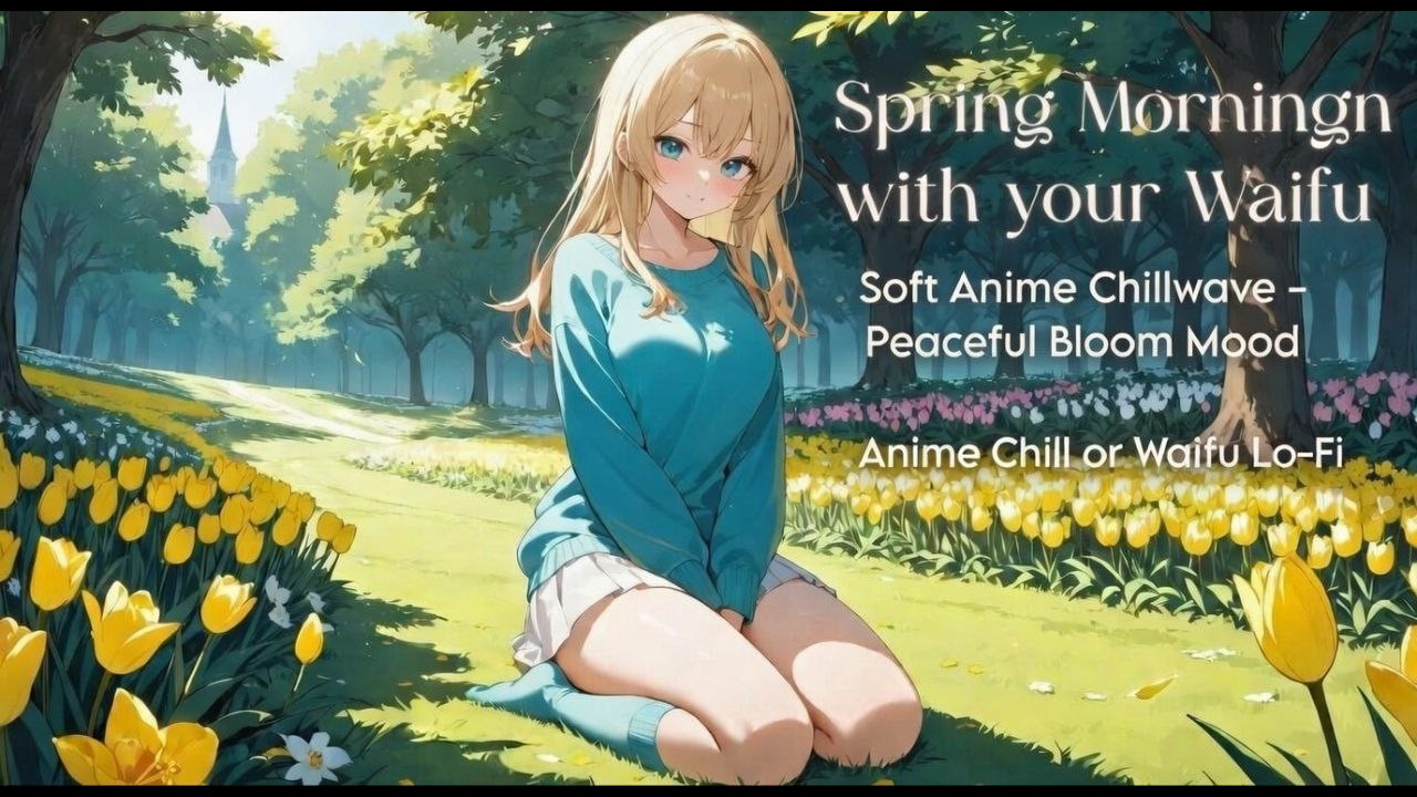 Spring Morning in the Park with your Waifu | Soft Anime Chillwave – Peaceful Bloom Mood