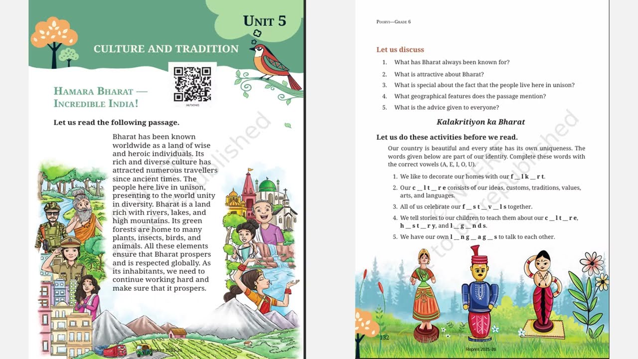 Class VI English | Hamara Bharat  - Incredible India | Full Explanation + Q&A + Vocabulary
