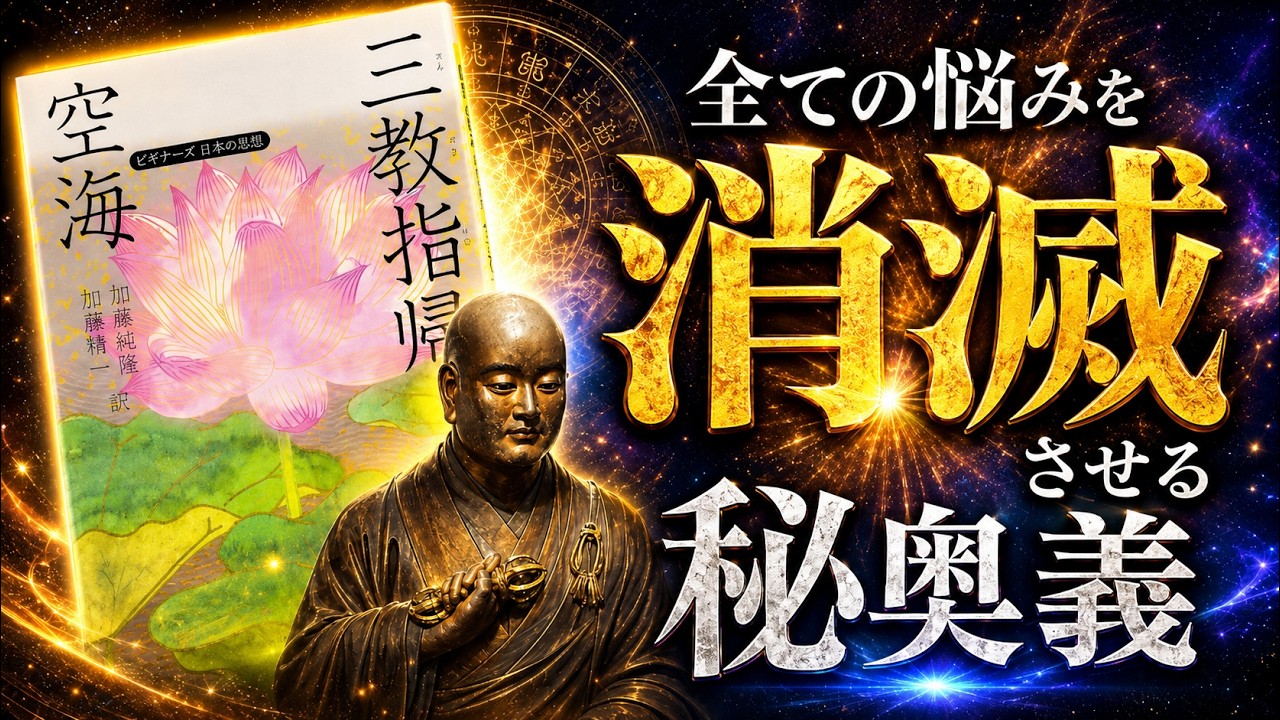 【名著】三教指帰｜空海　全ての悩みは、10段階で消滅する。 ～現代人の心を救う、天才僧侶の秘密の教え～