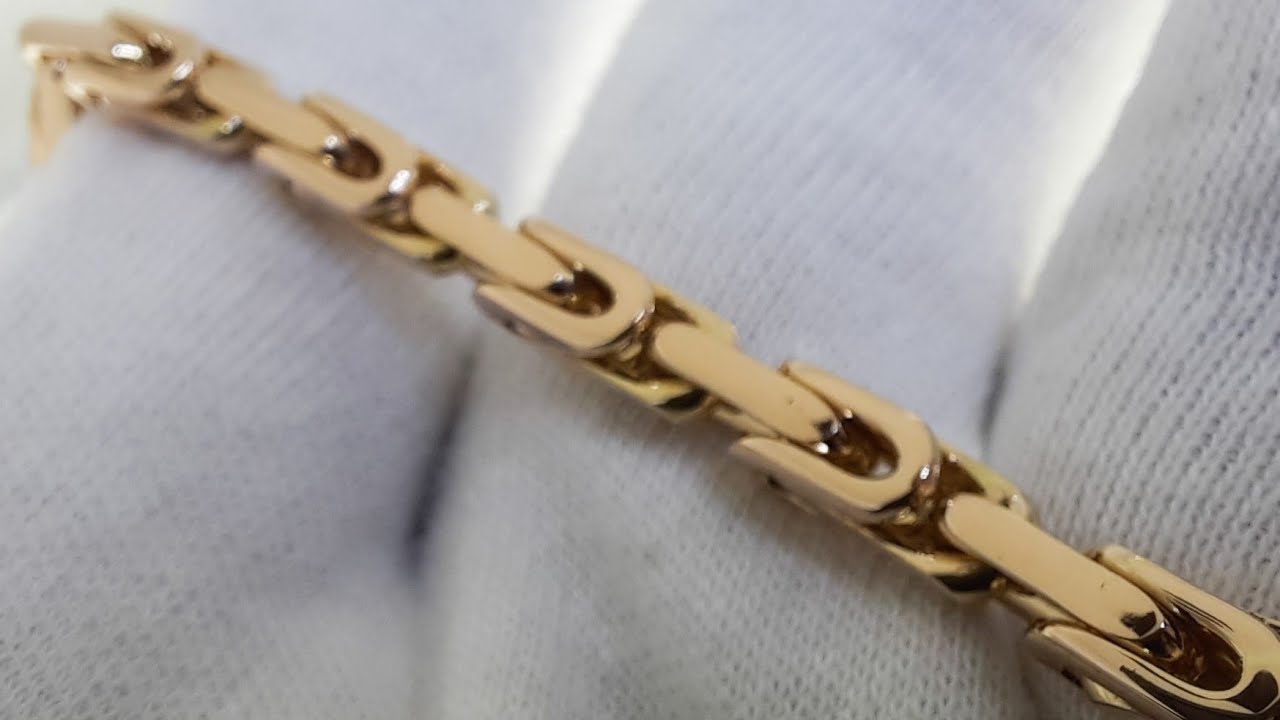 Weaving the Moscow Bit. Gold chain.Master class