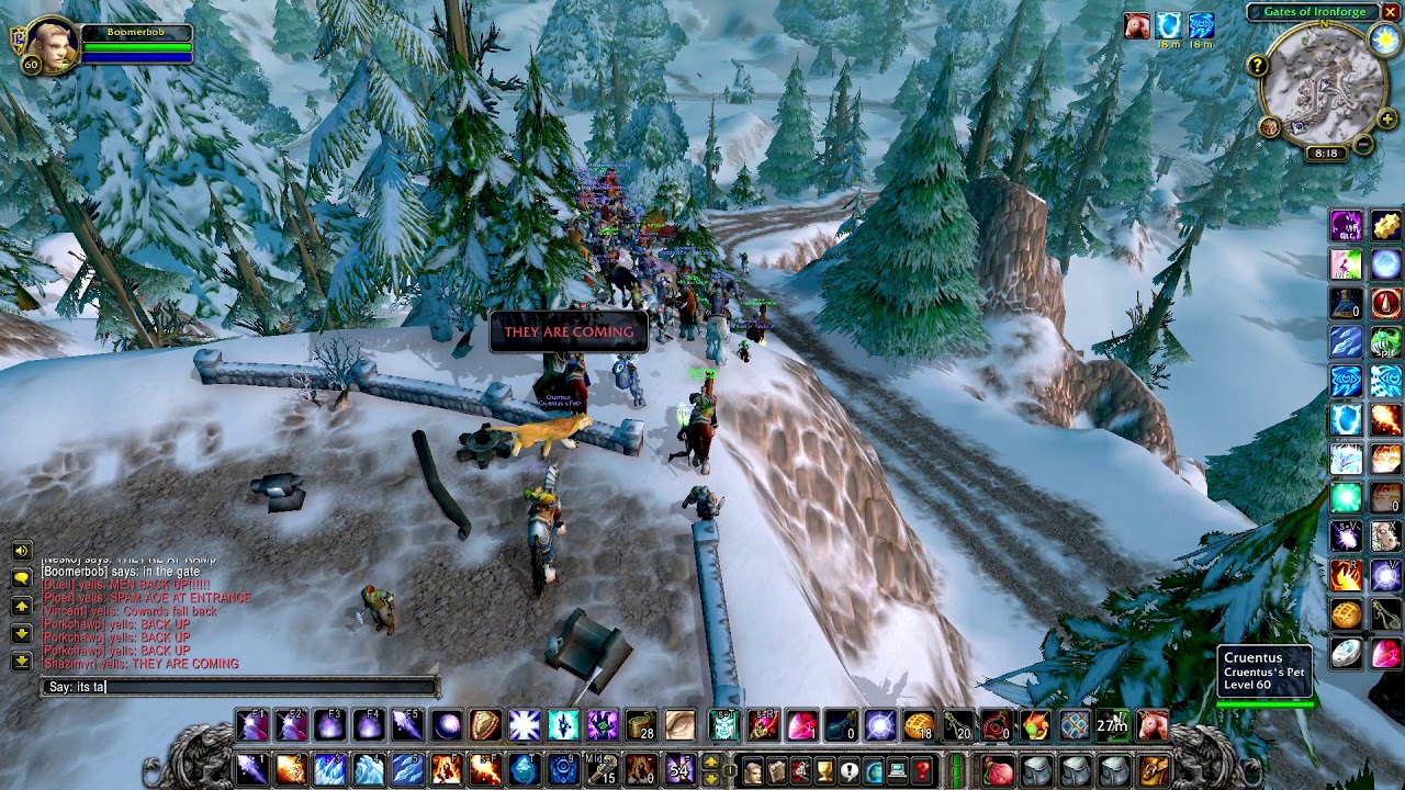 Horde raid on Ironforge. Earthfury NA East Classic.