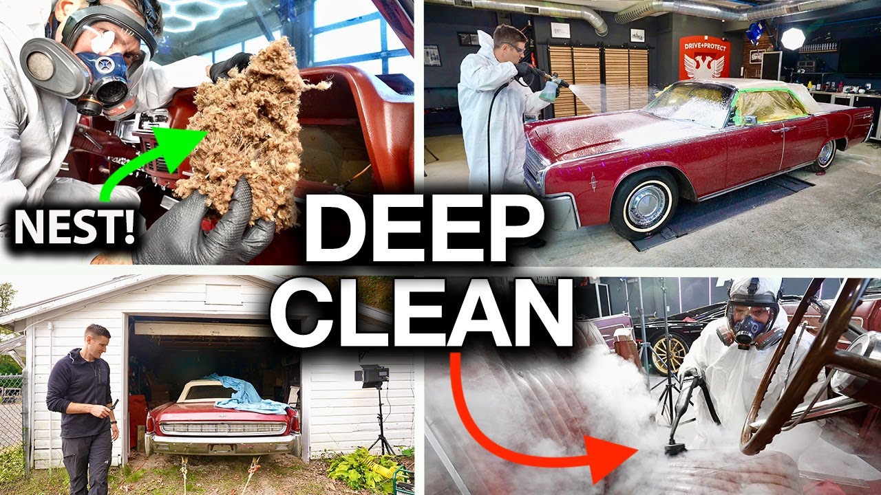 MOST DISGUSTING CAR EVER! First Wash in 27 Years on Gross Lincoln Continental Surprise Reveal