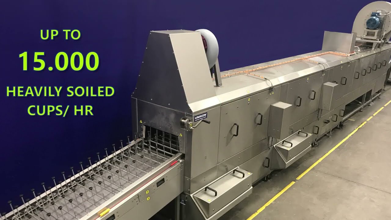 UNIKON Industrial Washers - Cups washer - beker wasser - Becher Waschanlage