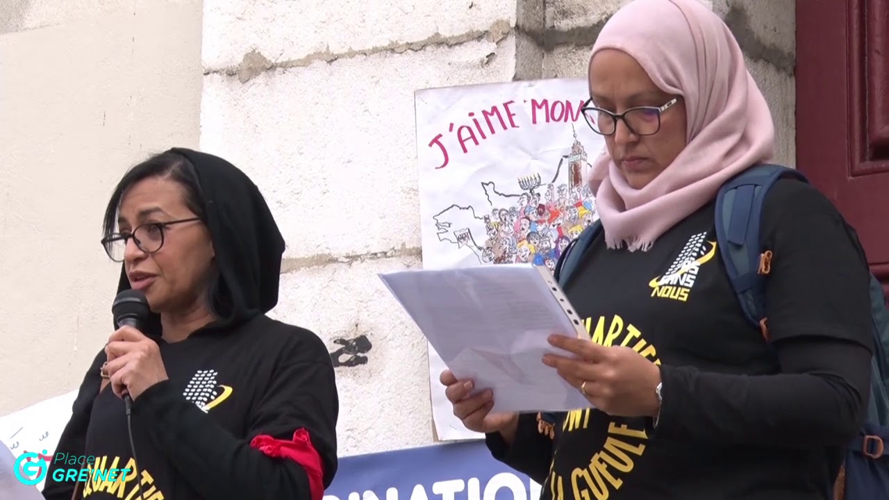 Rassemblement contre l'islamophobie à Grenoble
