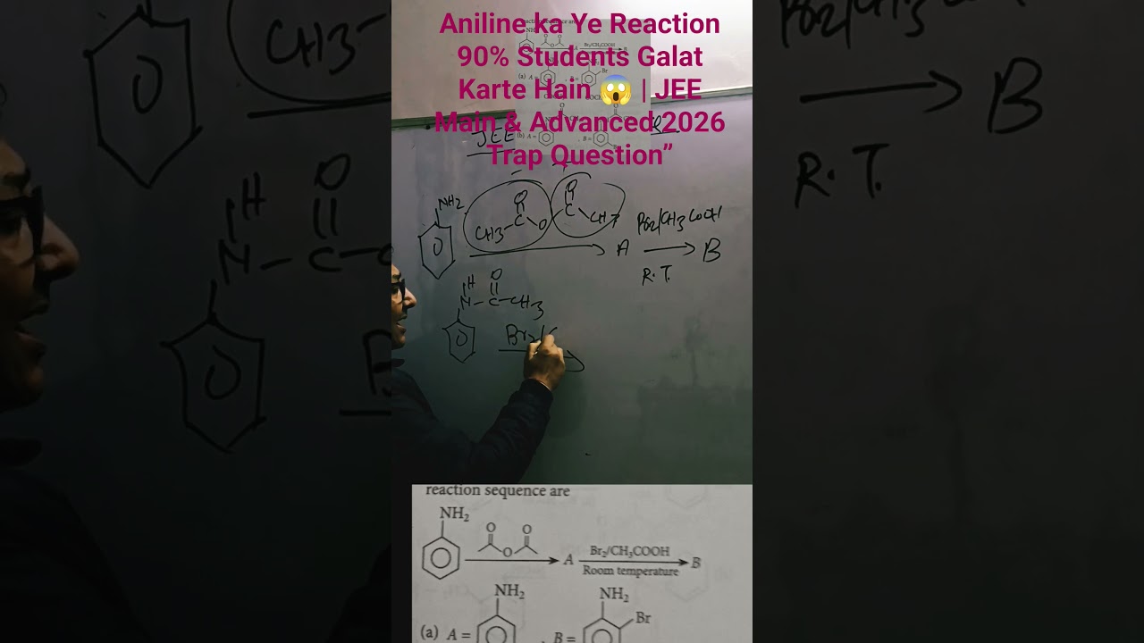 Aniline ka Ye Reaction 90% Students Galat Karte Hain 😱 | JEE Main & Advanced 2026 Trap Question