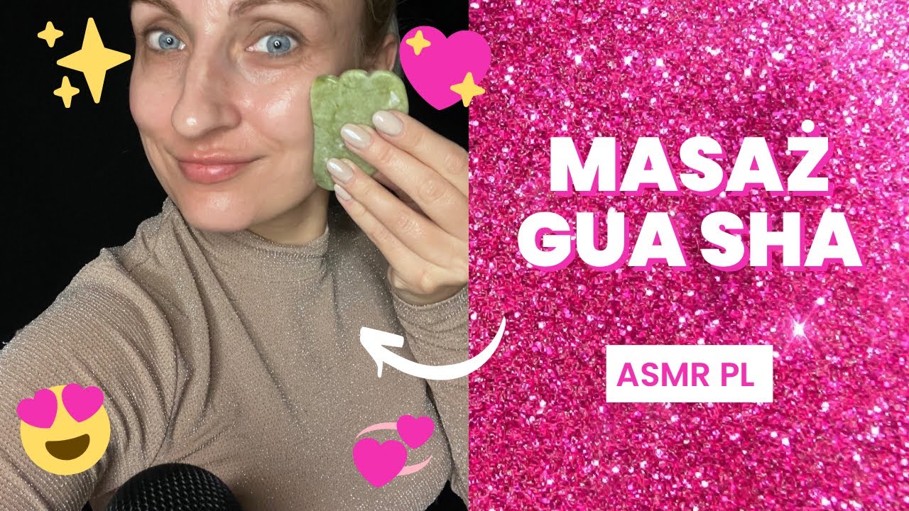 ASMR | Masaż GUA SHA | Demakijaż | Szept | PL