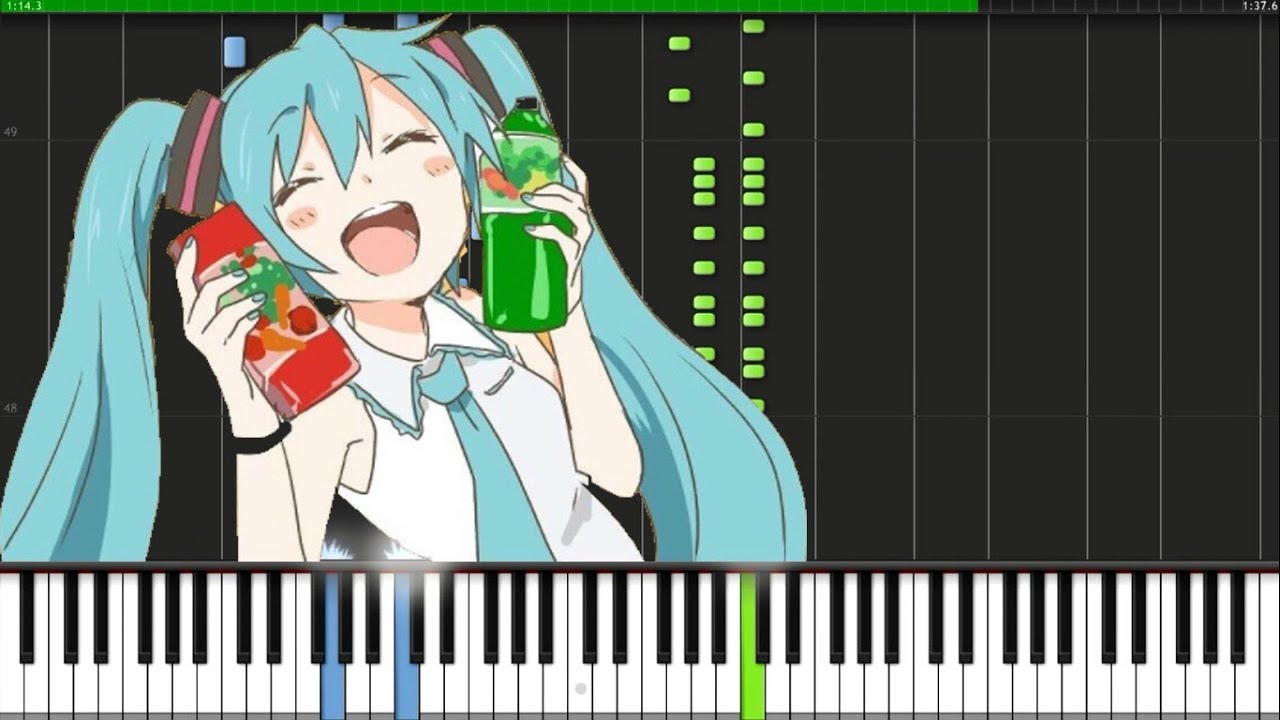 Hatsune Miku - PoPiPo (Piano Tutorial) [Synthesia]