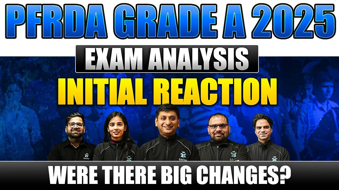 PFRDA Grade A Exam Analysis 2025 | PFRDA Assistant Manager Phase 1 Paper 1 & 2 Paper Review | EduTap