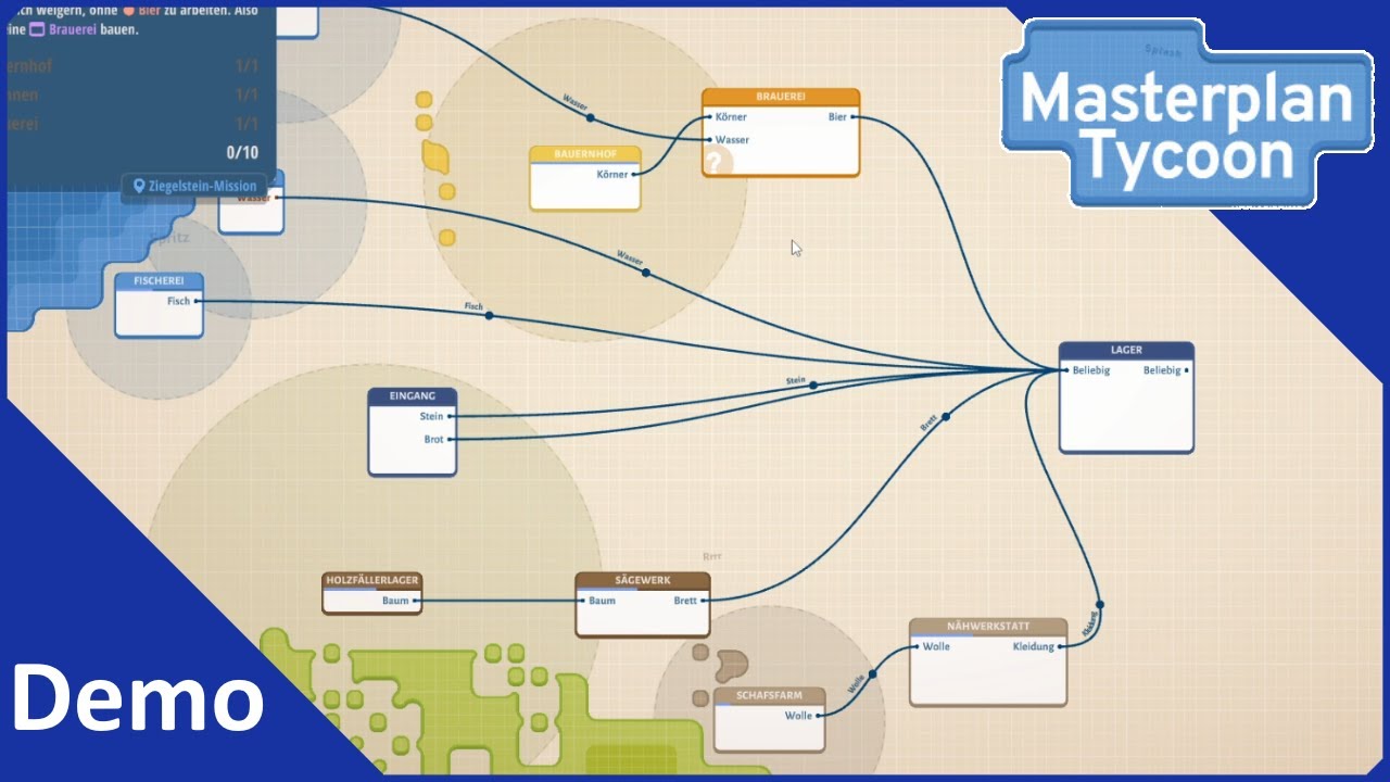 Ein kleines Rohstoff-Management Spiel | Masterplan Tycoon Demo
