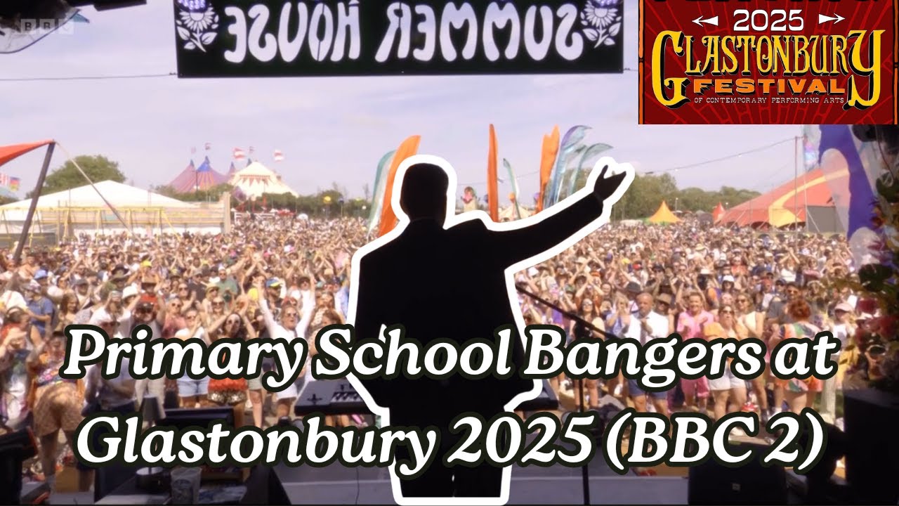 Выступления учащихся начальной школы на фестивале в Гластонбери 2025 (BBC 2)