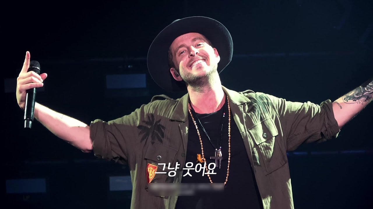 OneRepublic -  남북정상회담날 공연하는 소감 + Halo 플래시 이벤트 (Live in Seoul, 27 April 2018)