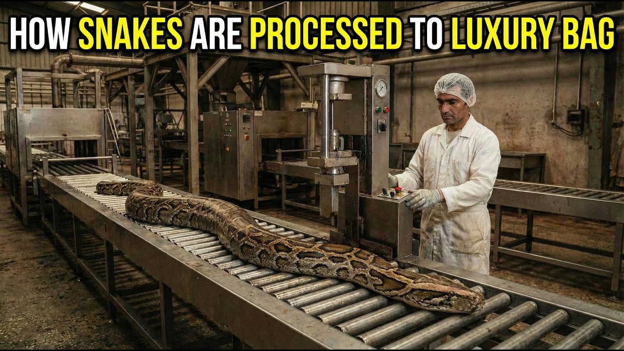 From Wild SNAKE to $5,000 Handbag — Full Factory PROCESS