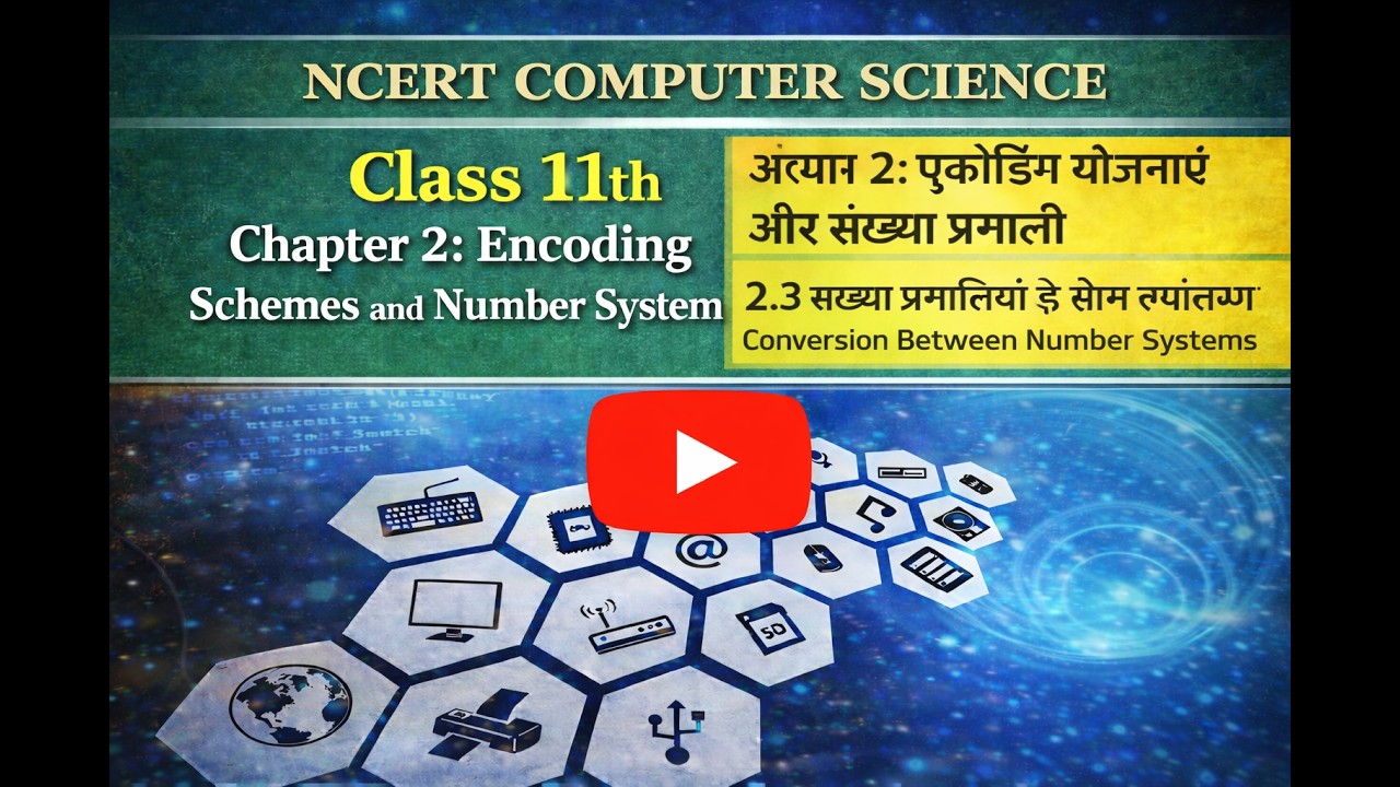 2.3 Conversion between Number Systems| Chapter 2 Encoding Schemes and Number System | NCERT Class 11