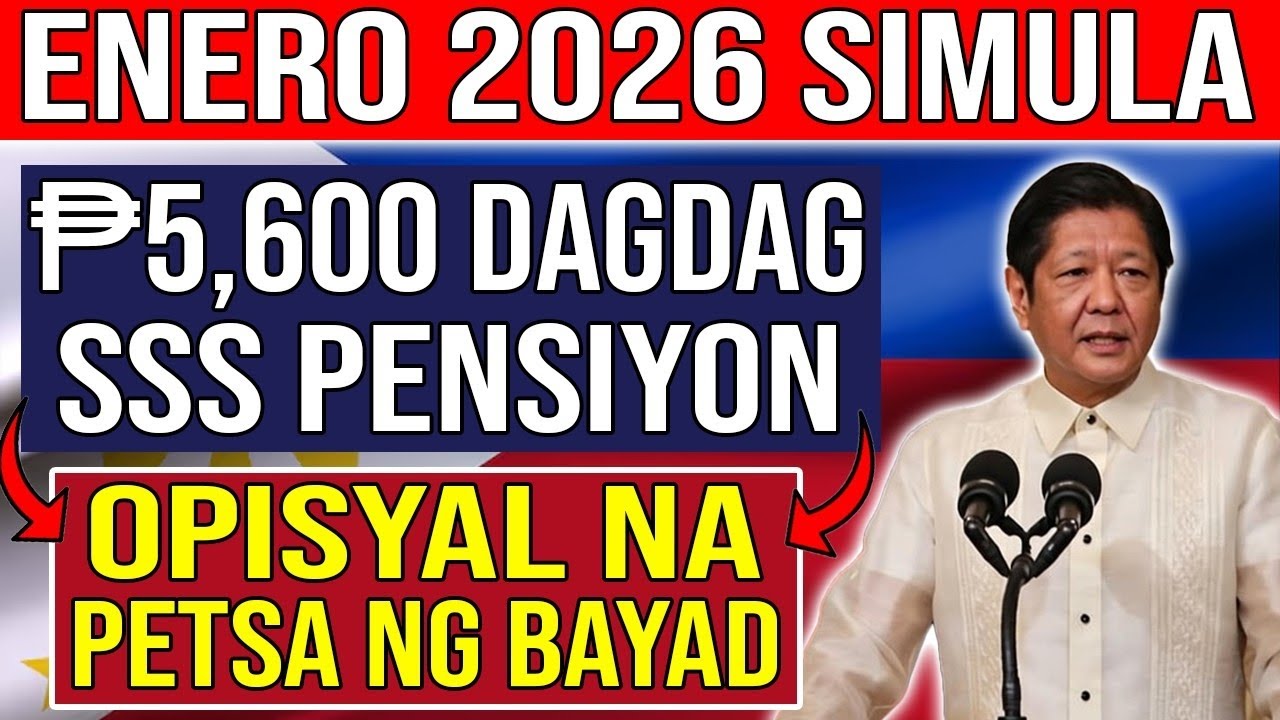MAGANDANG BALITA! ₱5,600 SSS Pension Increase Aprubado &mdash; Ito ang Petsa ng Bayad sa Enero 2026