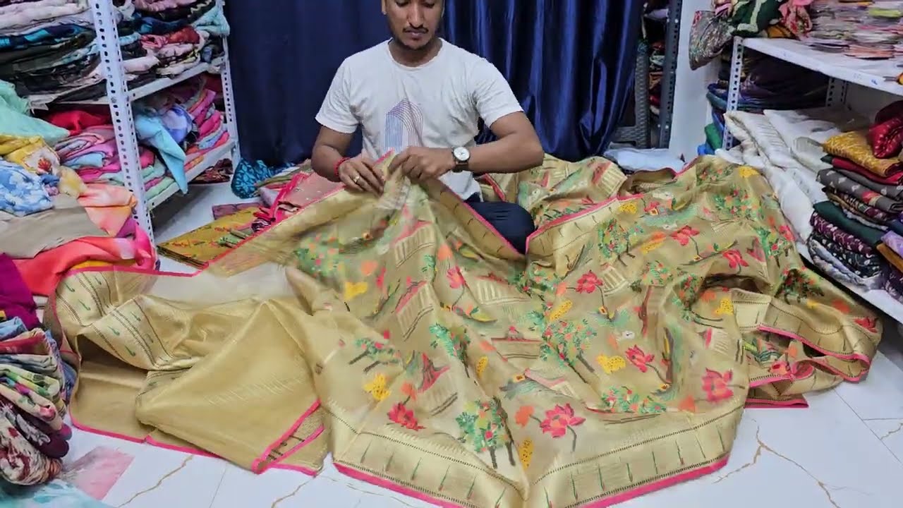16000 to 25000 range pure chanderi tissue zari Kota and Pathanamthitta just rs 4500 
