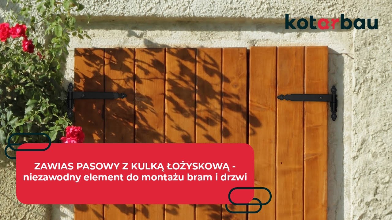 ZAWIAS PASOWY Z KULKĄ ŁOŻYSKOWĄ - Niezawodny do montażu bram i drzwi | Płynne i ciche otwieranie