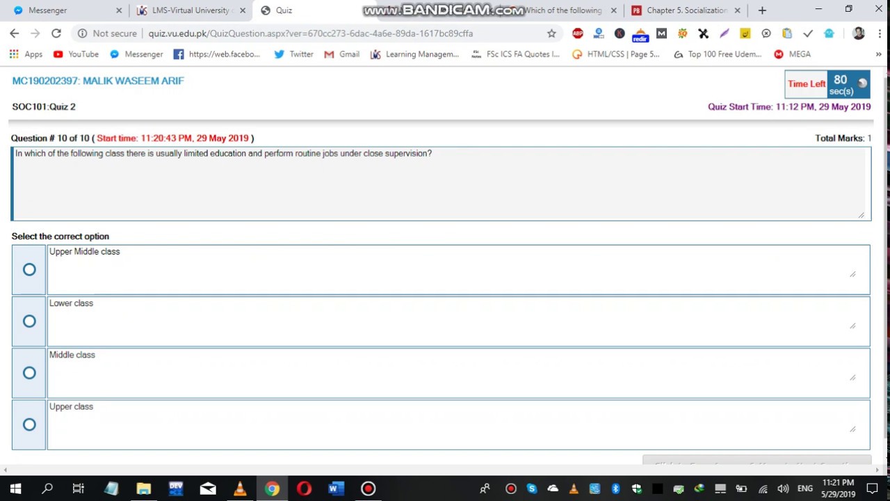 SOC101 Quiz 1