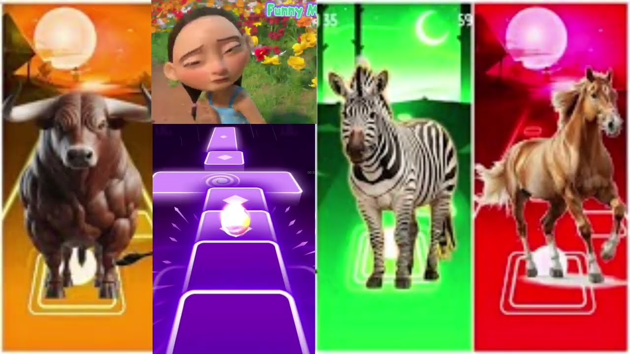 Funny Cow🐃🆚Funny Little Ferdinand🐮🆚Funny Zebra🦓🆚Funny Horse🐎