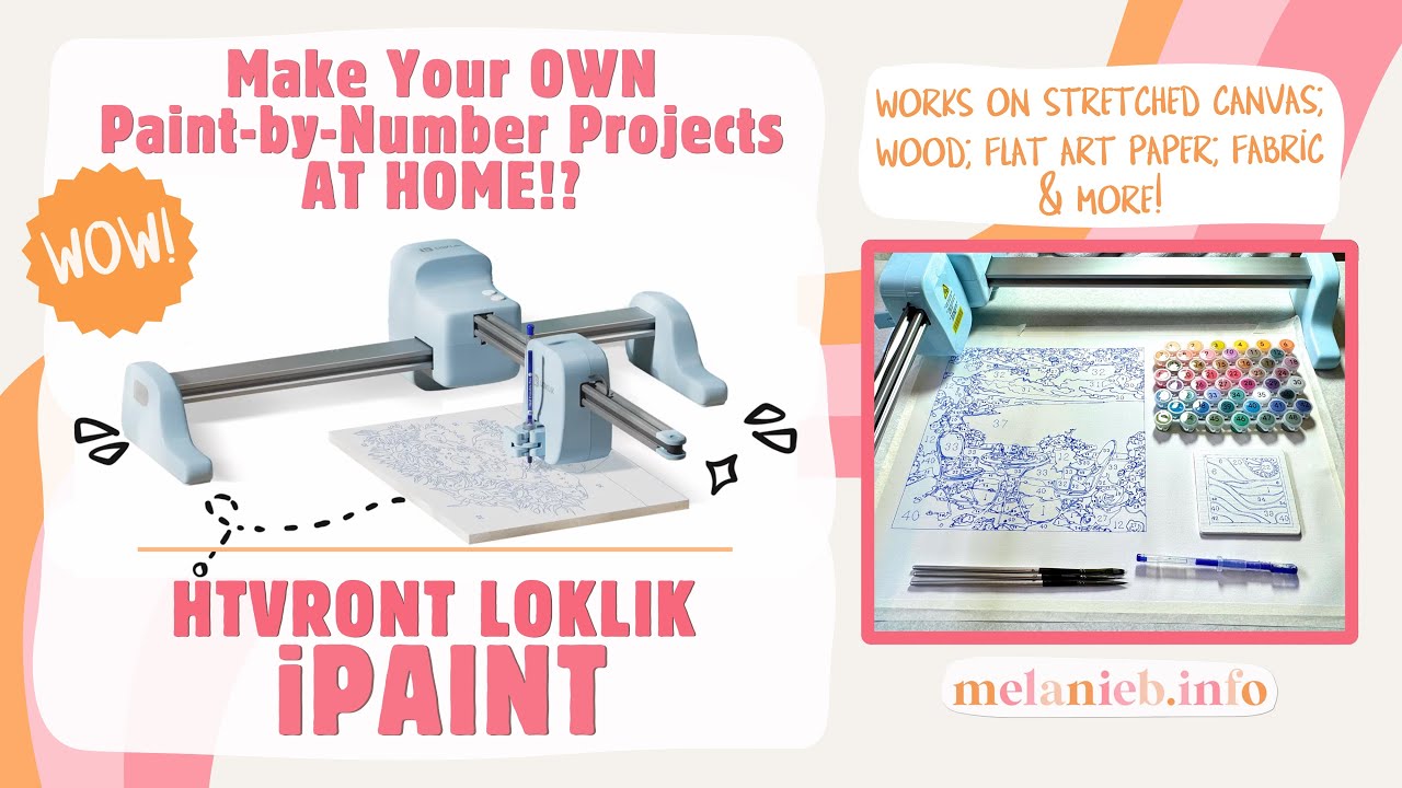 iPAINT HTVRONT | Every PAINT BY NUMBER Artist NEEDS this Machine | Canvas Wood Fabric Art Paper?!