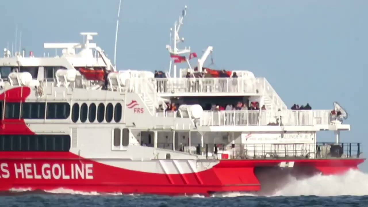 TIMELAPSE / ZEITRAFFER Halunder Jet an der Kugelbake Cuxhaven / KraftStoff tv "nautic"