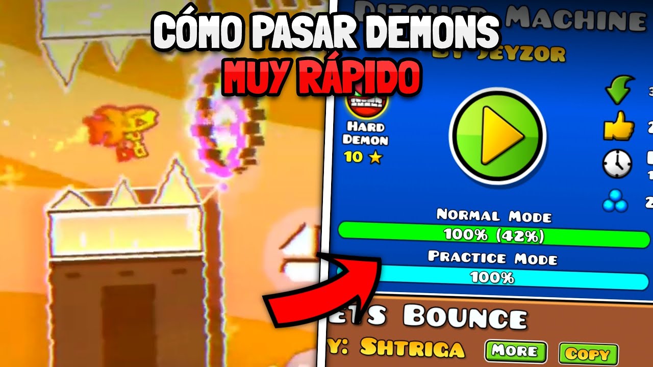 C&oacute;mo PASAR un DEMON en Geometry Dash MUY F&Aacute;CIL 🔥 [2024]