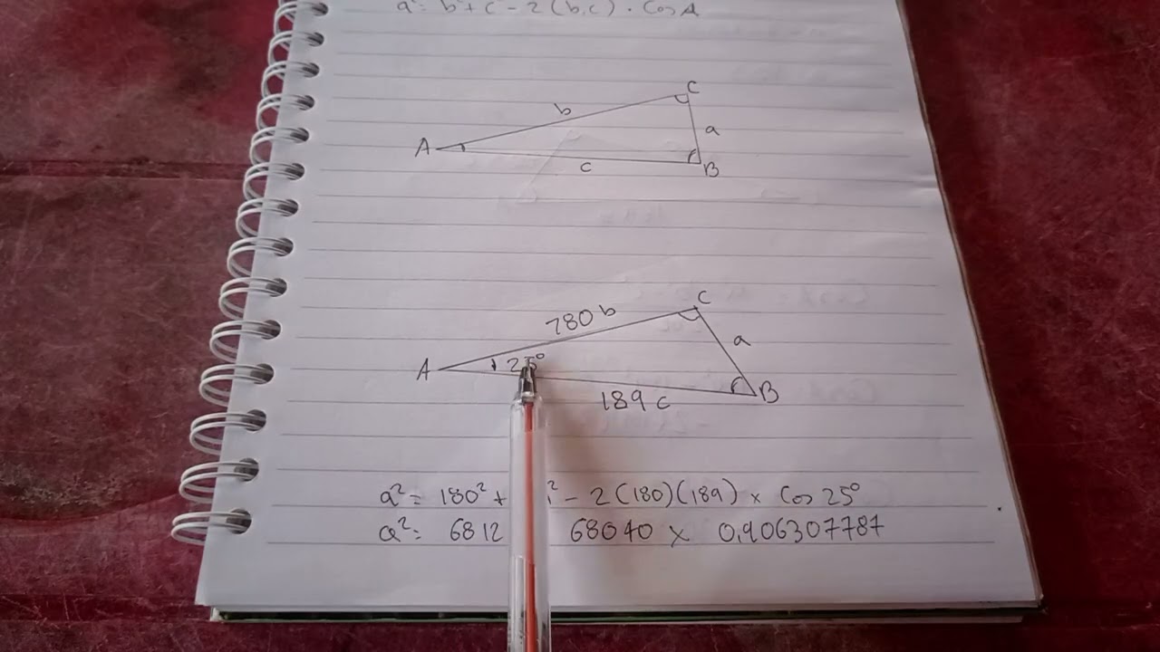 Trigonometria ( teorema seno y coseno) 