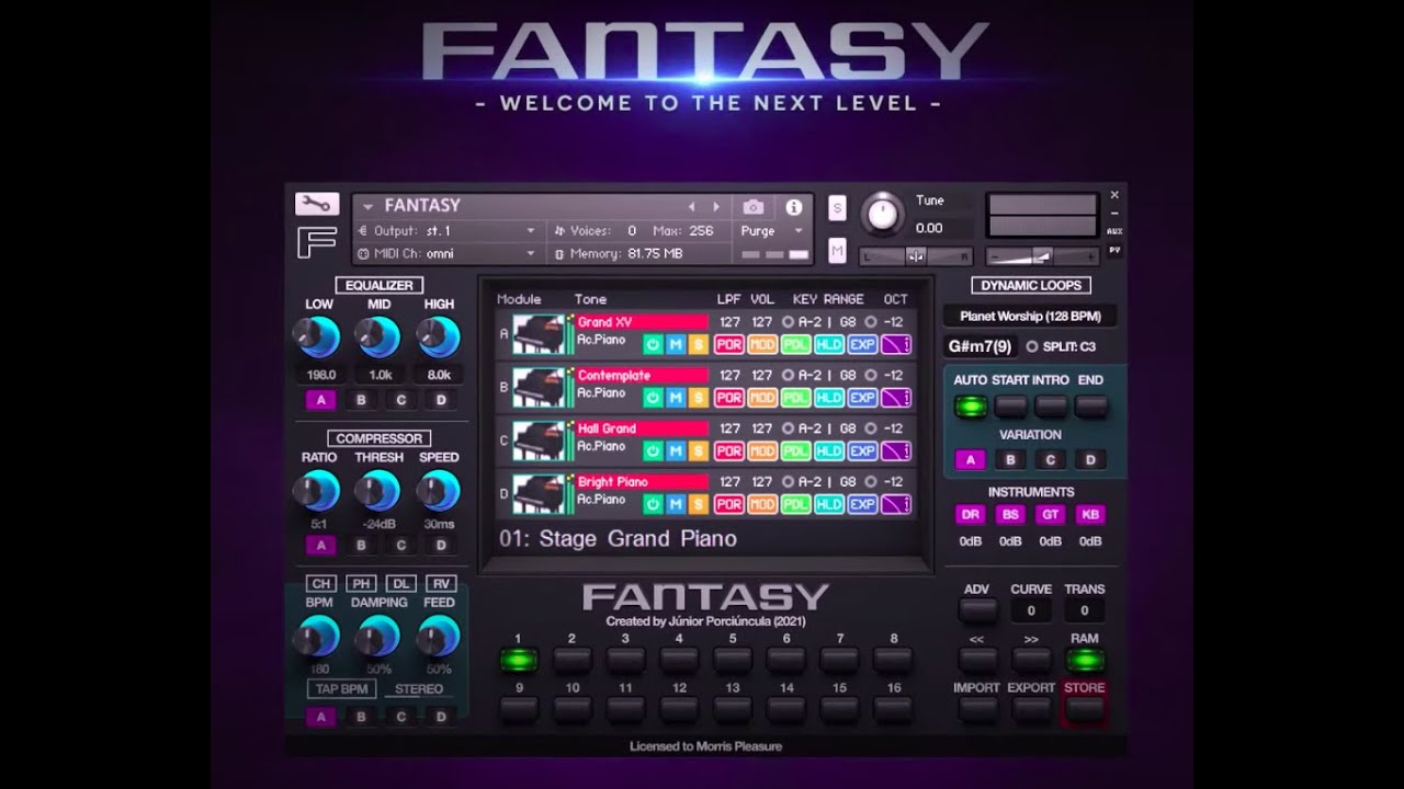 Fantasy - todos os timbres - review Firmino