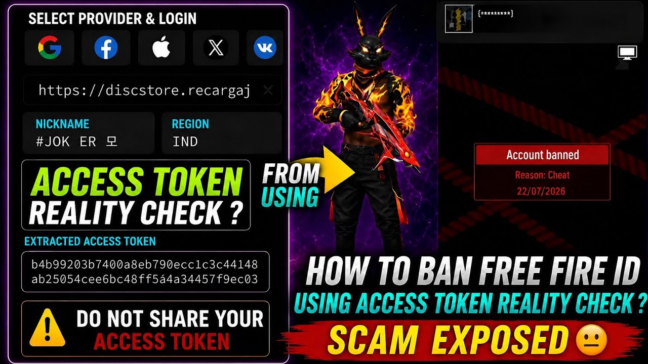 How To Ban Free Fire Id Using Access Token  Possible ?! | 100% Working Method   Latest Update 2026 🔥