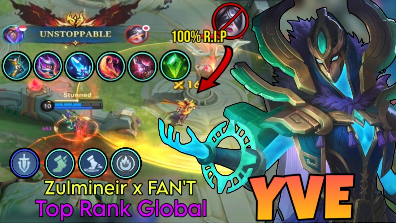Неудержимая Ив, идеальный MVP-геймплей — лучшая Ив в мире от Zulmineir x FAN'T — Mobile Legends
