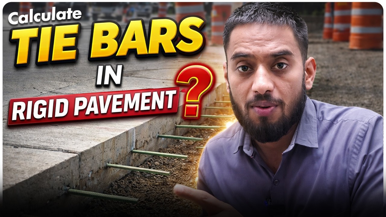 Tie Bar in Rigid Pavement: Real Purpose Kya Hai? 🤔 + Quantity Calculation