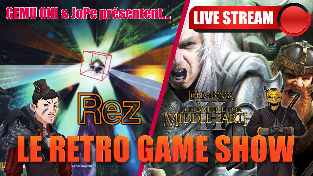 [R&eacute;tro Game Show] S05EP17 : Tetsuya Mizuguchi et Rez + LOTR Battle for Middle Earth II