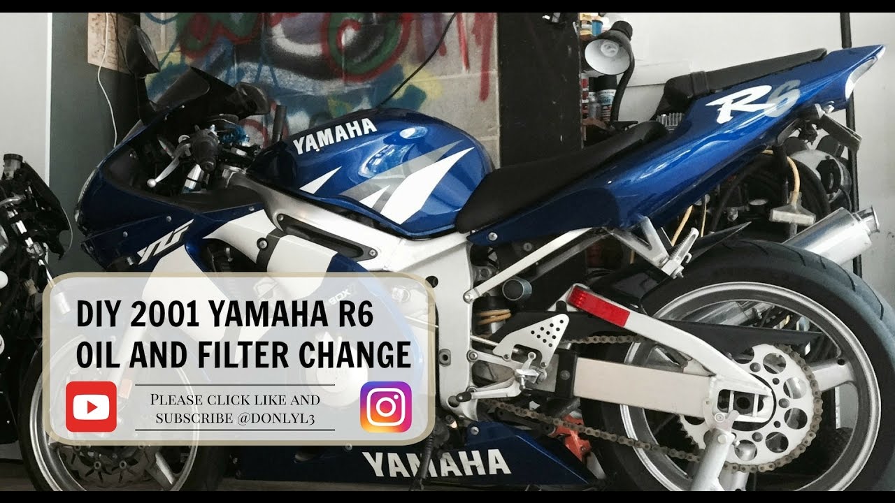 How to: 2001 2002 Yamaha R6 Oil Change