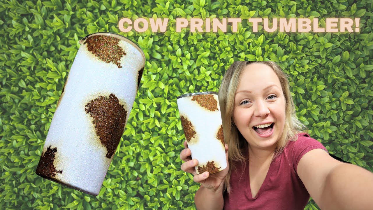 Alcohol Ink Cow Print Tumbler Tutorial!